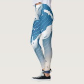 Ozeanwellen Damen-Leggings Leggings (Links)