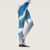 Ozeanwellen Damen-Leggings Leggings (Rechts)