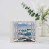 Ozeanwellen Einströmender Gezeitenkarte Postkarte (Stehend Vorderseite)