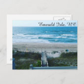 Ozeanwellen Frühmorgens Postkarte (Vorne/Hinten)