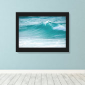 Ozeanwellen gewickelt Leinwand (Insitu (Holzboden))