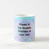 Ozeanwellen Glitzern Kaffeetasse (Mittel)