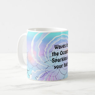 Ozeanwellen Haar Glanz Kaffeetasse