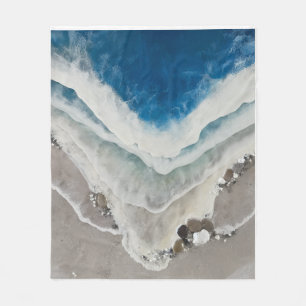Ozeanwellen Kristall Kunst Fleece-Decke Fleecedecke