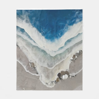 Ozeanwellen Kristall Kunst Fleece-Decke Fleecedecke