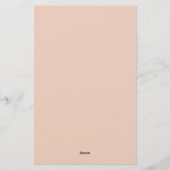 Ozeanwellen Küstenmädchen Papier (Rückseite)
