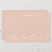 Ozeanwellen Küstenmädchen Papier (Vorne/Hinten)