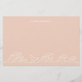 Ozeanwellen Küstenmädchen Papier