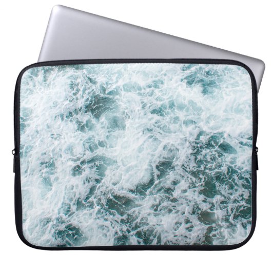 Ozeanwellen: Laptopschutzhülle (Vorderseite)