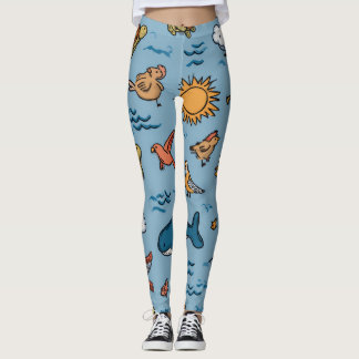 Ozeanwellen-Leggings-Geschenk Leggings