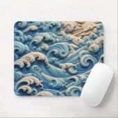 Ozeanwellen-Mausepad Mousepad (Mit Mouse)