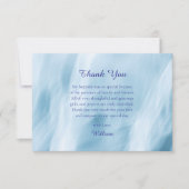 Ozeanwellen Orthodoxe Christliche Taufe Dankeskarte (Vorderseite)