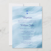 Ozeanwellen Orthodoxe Christliche Taufe Einladung (Vorderseite)