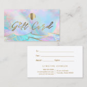 Ozeanwellen - Seashell Logo Geschenkgutschein Visitenkarte (Vorne/Hinten)