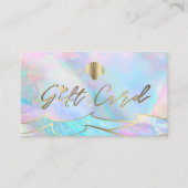 Ozeanwellen - Seashell Logo Geschenkgutschein Visitenkarte (Vorderseite)