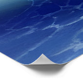 Ozeanwellen, Segelboote und Sonnenuntergänge Poster (Ecke)