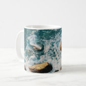 Ozeanwellen, sonnig kaffeetasse (Vorderseite Links)