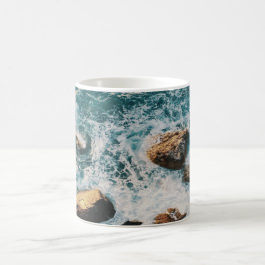 Ozeanwellen, sonnig kaffeetasse (Mittel)