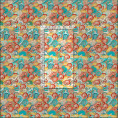 Ozeanwellen Stoff (Kachel)