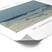 Ozeanwellen Stormy Weather Pier Poster (Ecke)