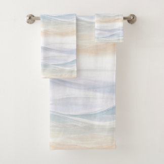 Ozeanwellen-Strand-Design 365 Badhandtuch Set