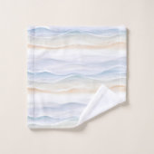 Ozeanwellen-Strand-Design 365 Badhandtuch Set (Waschlappen)