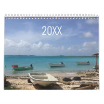 Ozeanwellen Strand Szene Jeder Jahr Kalender