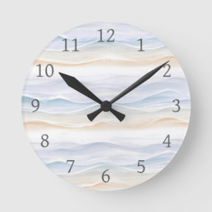 Ozeanwellen-Stranddesign 365 Runde Wanduhr