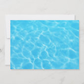 Ozeanwellen Taufen Einladung (Rückseite)