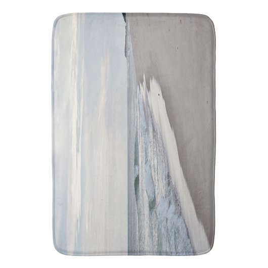 Ozeanwellen und -strand badematte (Vorderseite Vertikal)