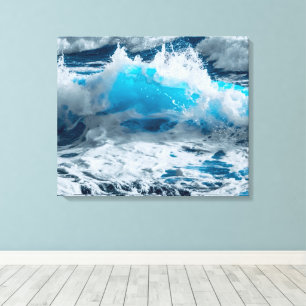 Ozeanwellen-Wandbild Leinwand Wohndekoration