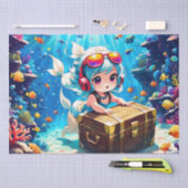 Ozeanwelt Seidenpapier (Handwerk)