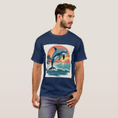 Ozeanwunder: Ein Sonnenuntergang : Delphin T-Shirt (Vorne ganz)