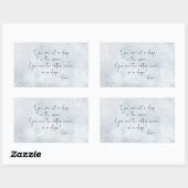 Ozeanziffer Sie sind kein Tropfen im Ozean - Rumi Rechteckiger Aufkleber (Blatt)