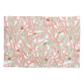 Ozeanzweige Seashells Muster Kissenbezug (Rückseite)