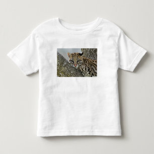 Ozelot, Felis pardalis, in Gefangenschaft, ruhende Kleinkind T-shirt