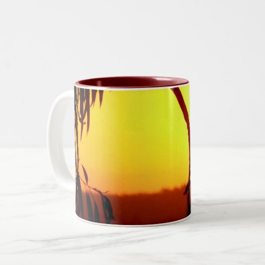 OZiSUNSET-Tasse Zweifarbige Tasse (Vorderseite Links)