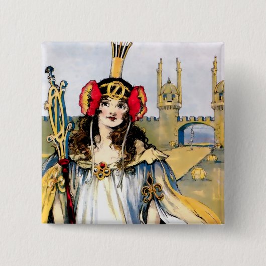 „Ozma von Oz“ von John R. Neill Button (Vorderseite)