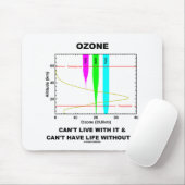 Ozon kann nicht damit leben, es kann kein Leben oh Mousepad (Mit Mouse)