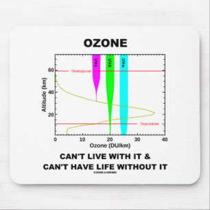 Ozon kann nicht mit ihm leben kann das Leben nicht Mousepad