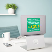 OZONE  Poster Aufkleber (Laptop auf Schreibtisch)
