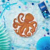 Oztopus des Schleife Meeres Long Tentacles Pappteller (Party)