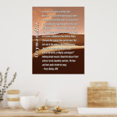 Ozymandias Gedicht von Percy Shelley, 1819 Poster (Küche)