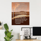 Ozymandias Gedicht von Percy Shelley, 1819 Poster (Heimbüro)