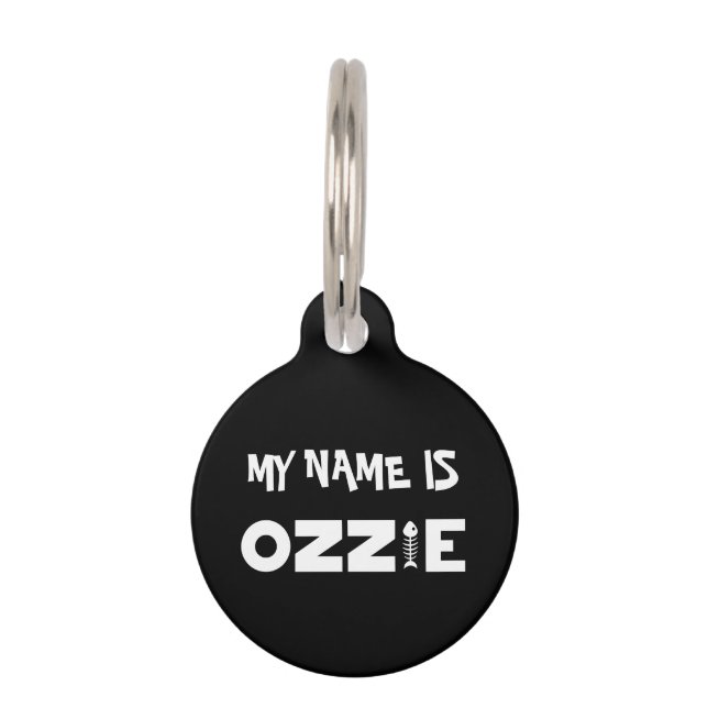 Ozzie Cat Pet ID Tag Haustiermarke (Vorderseite)