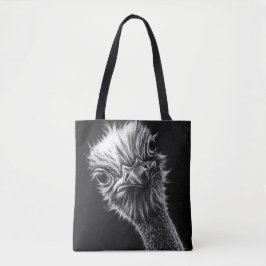 Ozzie Ostrich Black und White Tasche