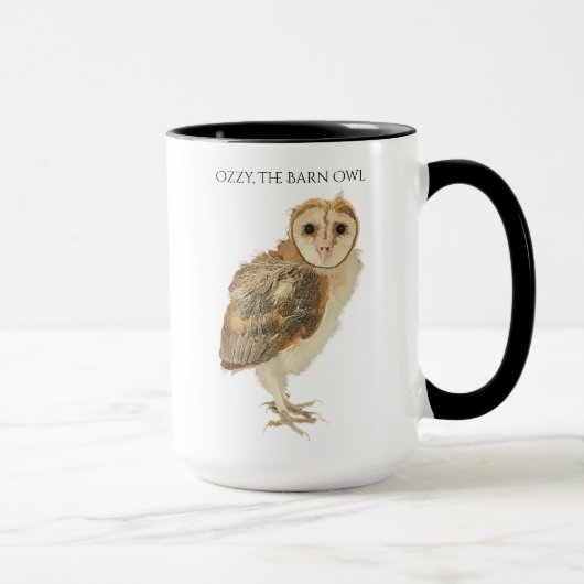 Ozzy die Schleiereule Tasse (Rechts)
