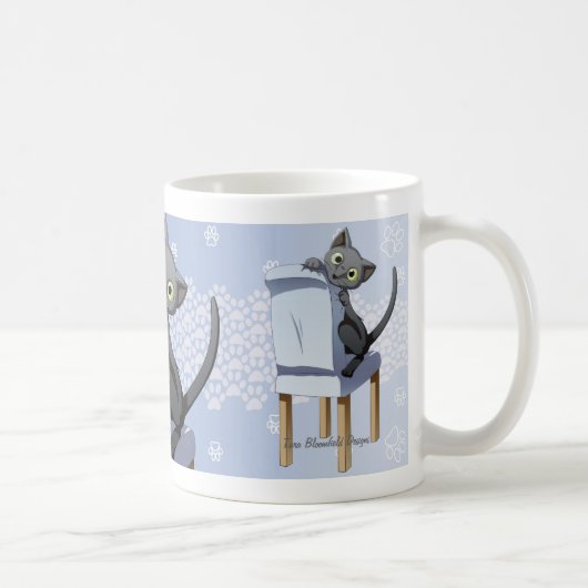 Ozzy Katzen-Tasse Kaffeetasse (Rechts)