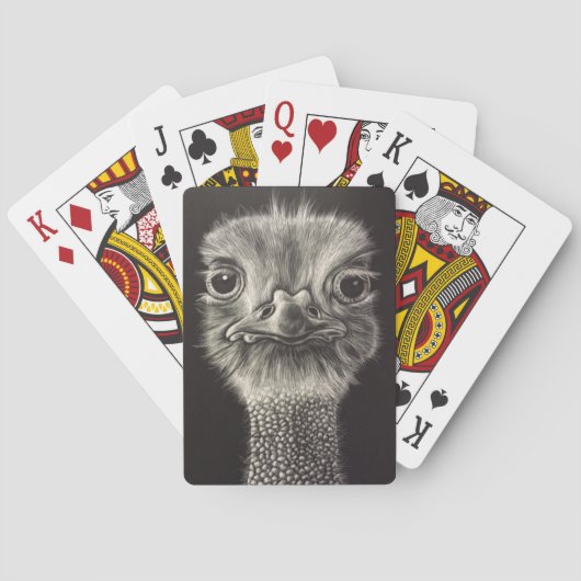 Ozzy Ostrich playing cards Spielkarten (Rückseite)