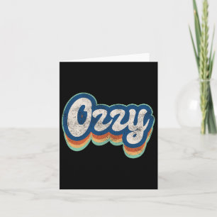 Ozzy Vorname Boy Vintag Style 70er 80er Personal Karte